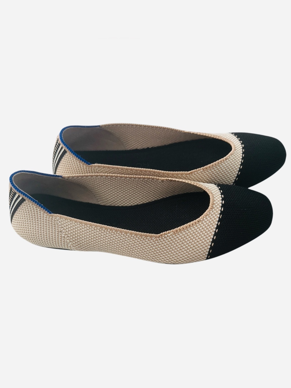Rothy's The Square flats in a Tuxedo knit Women’s Size 7.5